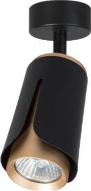 Kinkiet Mojeledy Kinkiet GU10 LED x1 czarno-złoty (IK261B) xudo