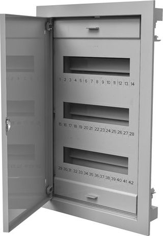 Pawbol Rozdzielnica modułowa 3x12 podtynkowa z metalowymi drzwiami IP40 N+PE C.1536