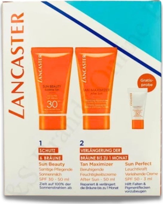 Lancaster Get The Golden Tan! Set Lancaster: Golden Tan Maximizer, Buriti Oil, Anti-Wrinkle, After-Sun Serum, 3 ml + Golden Tan Maximizer, Hydrating A
