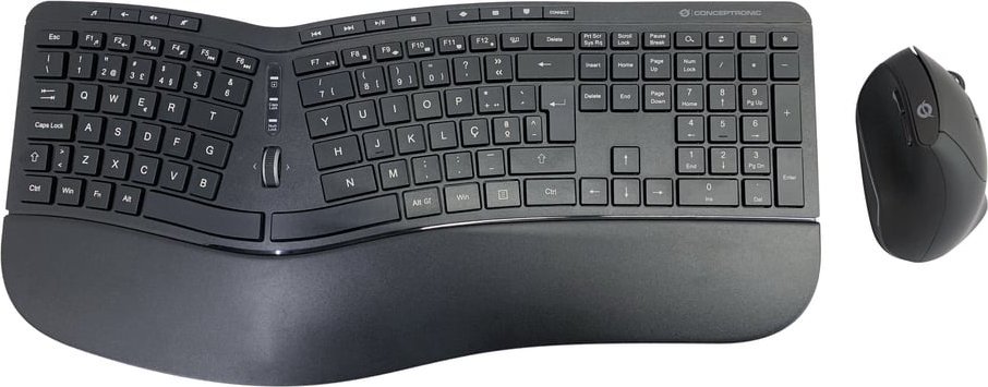 Klawiatura + mysz Conceptronic CONCEPTRONIC Wireless Keyboard+Mouse,ergo,Layout portugie.sw