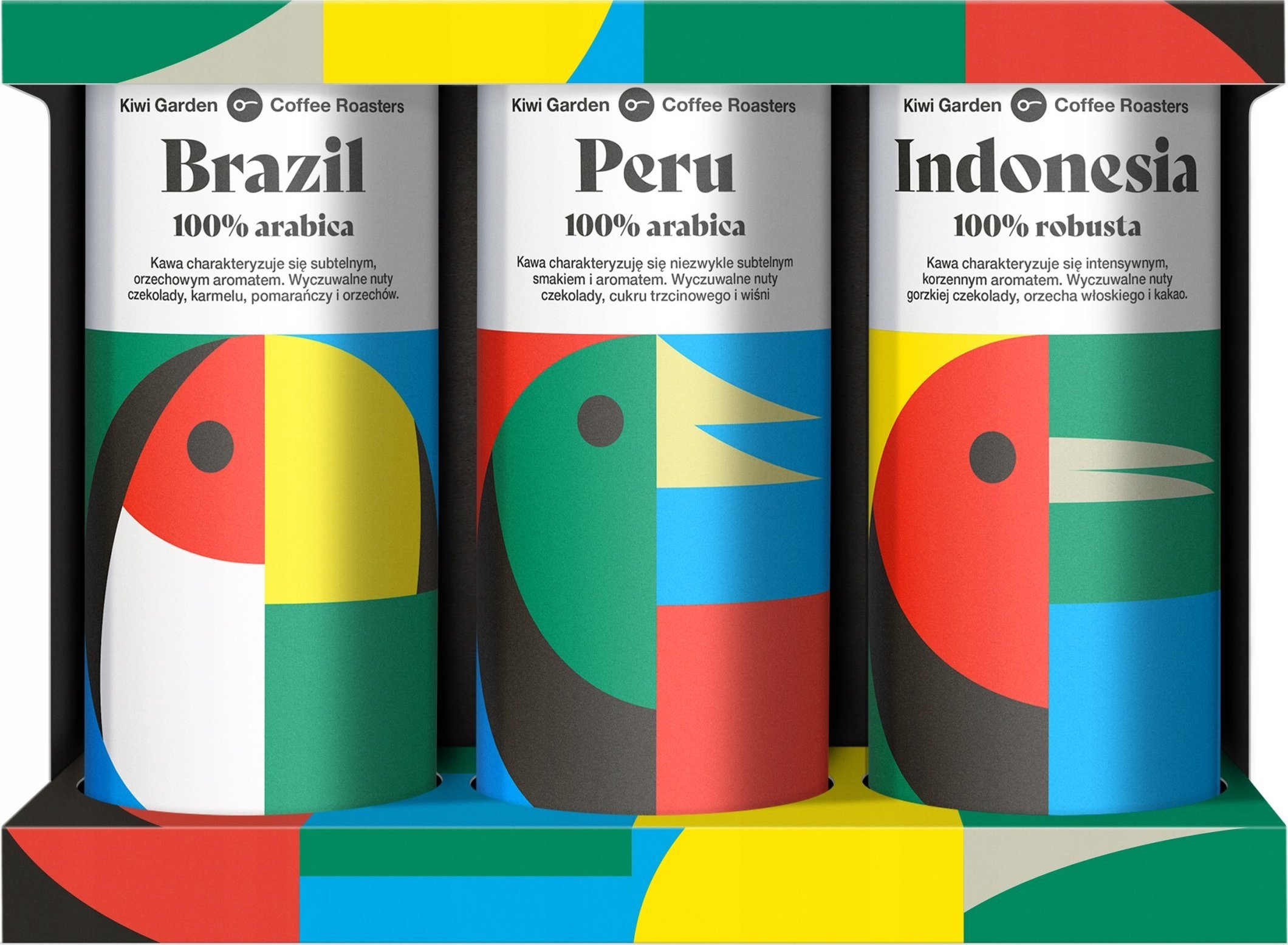 Kawa ziarnista Kiwi Garden Zestaw 550 g