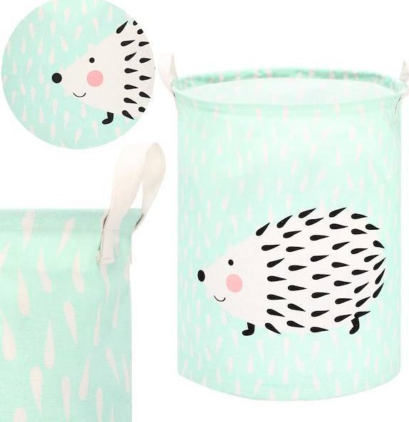 Springos Kosz do przechowywania zabawek i ubrań pojemnik z uszami zielony UNIWERSALNY