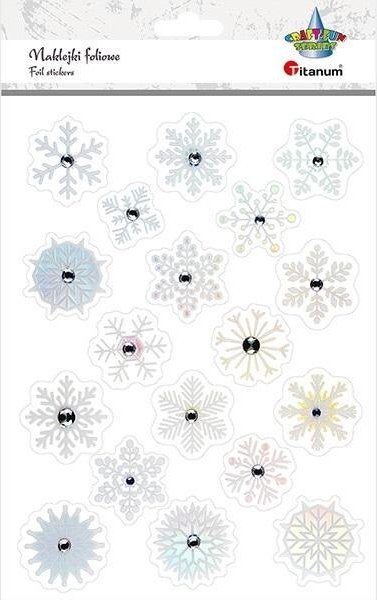 Naklejki papierowe brokat Boże Narodzenie mix