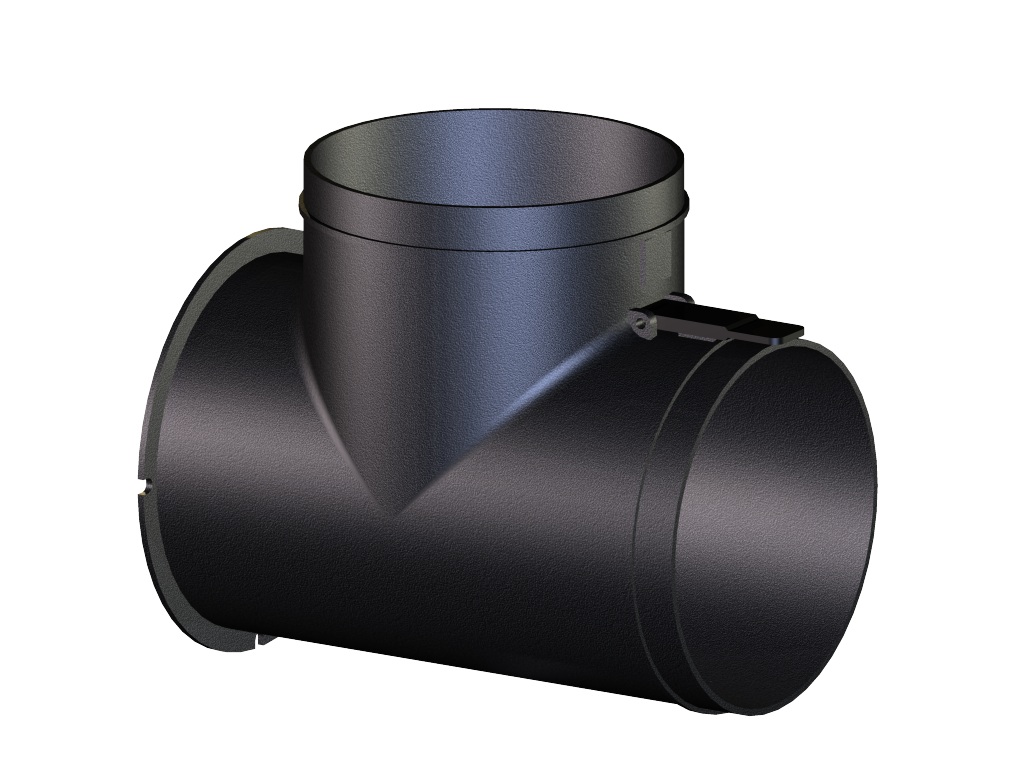 Hewalex Przepustnica DN160 z obejściem - 90.00.03