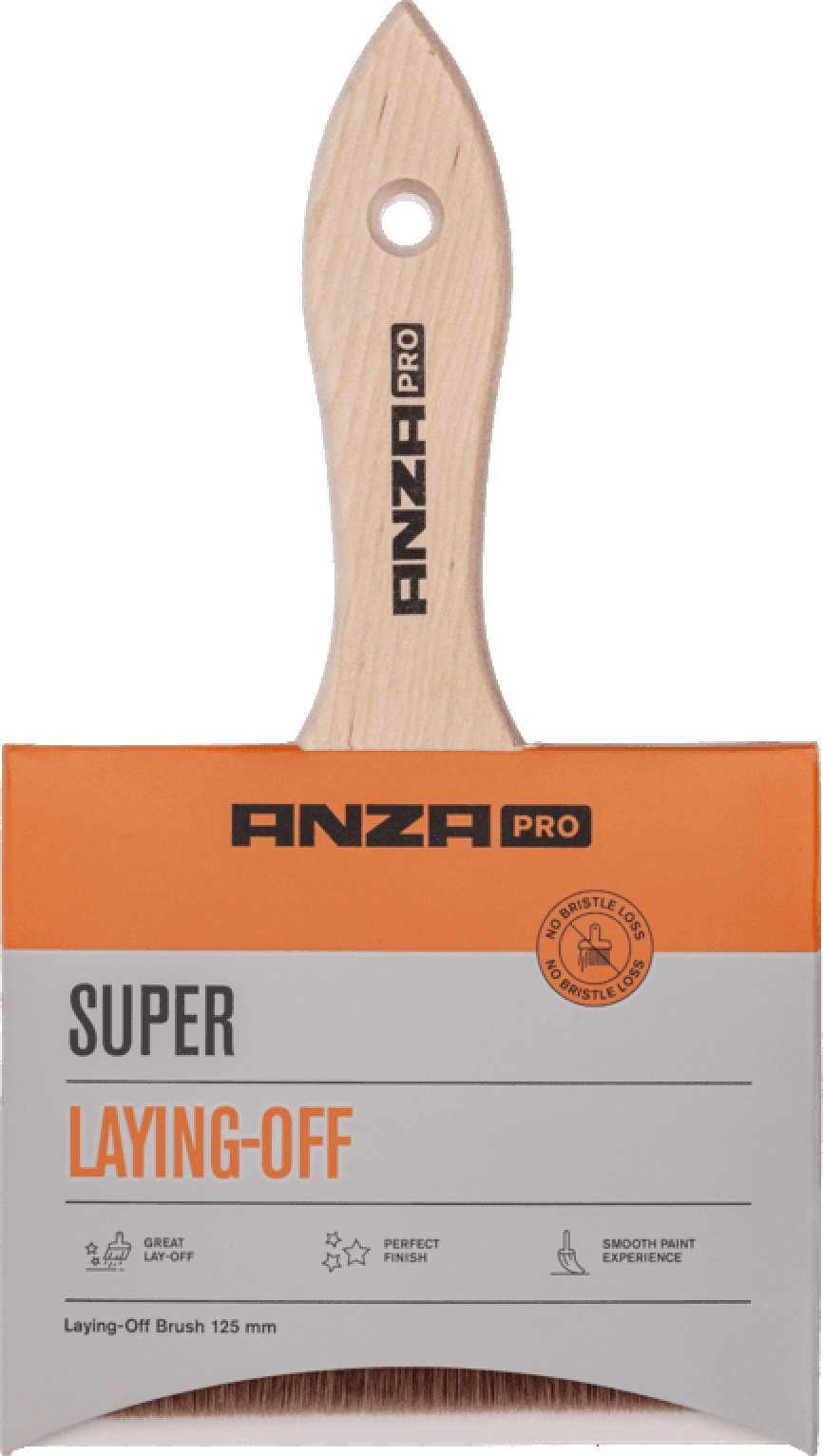 ANZA BRUSH SMOOTHING WITH WOOD HANDLE 125MM