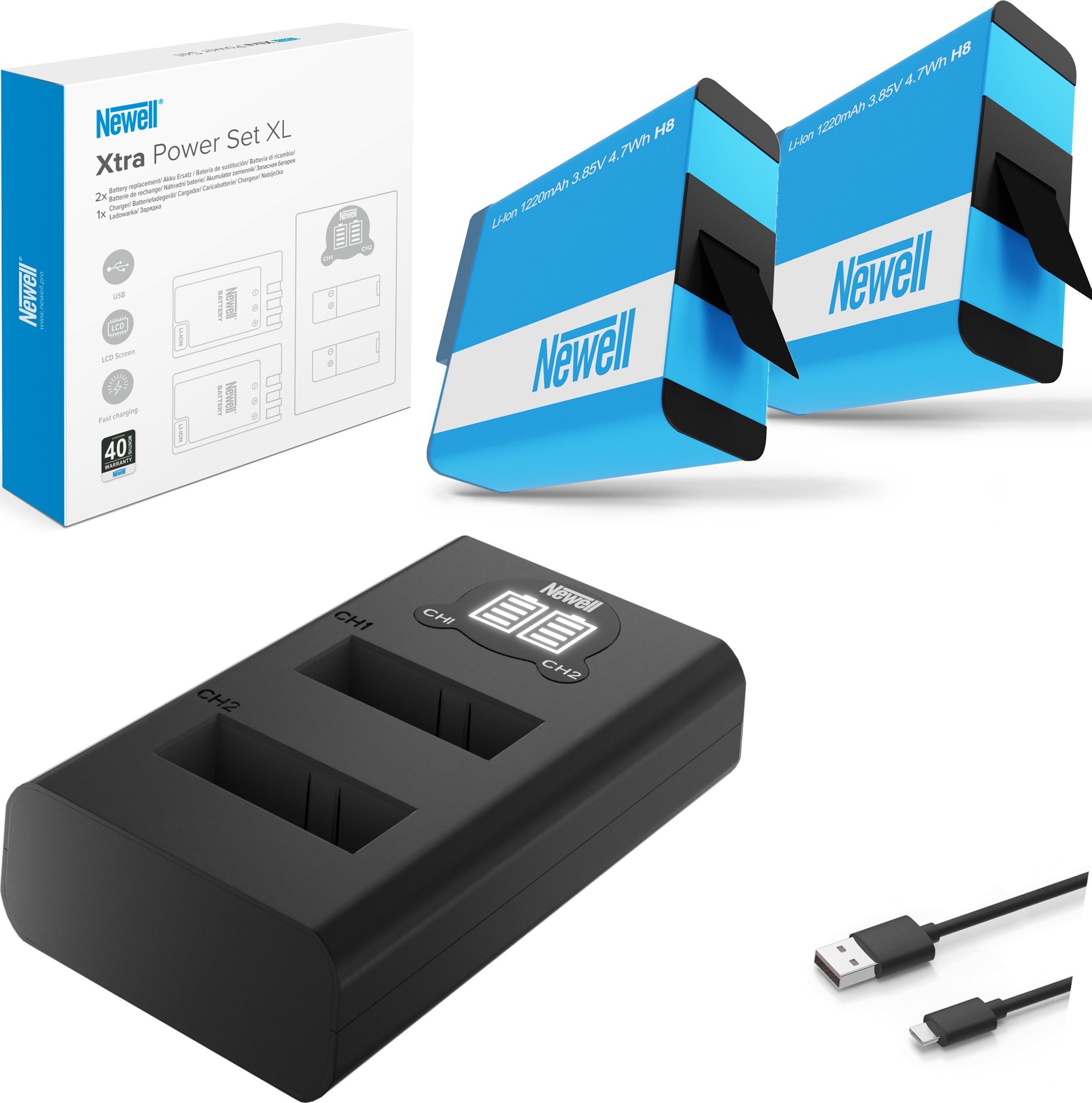 Ładowarka do aparatu Newell Ładowarka + akumulator Newell Xtra Power Set XL zamiennik SPJB1B