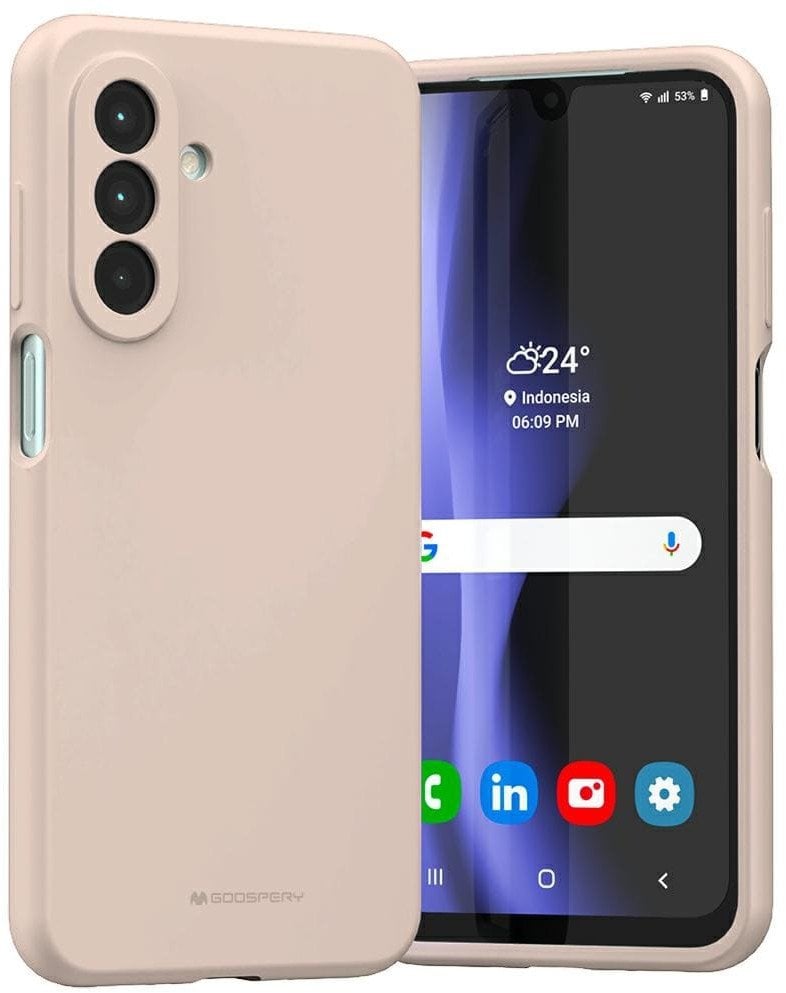 Etui Mercury Silicone do Samsung Galaxy A26 różowo-piaskowy