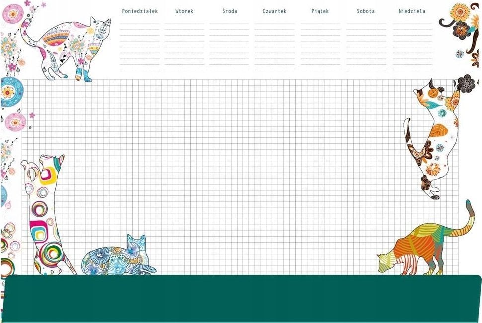 Teka Podkład na biurko notes B3 - koty