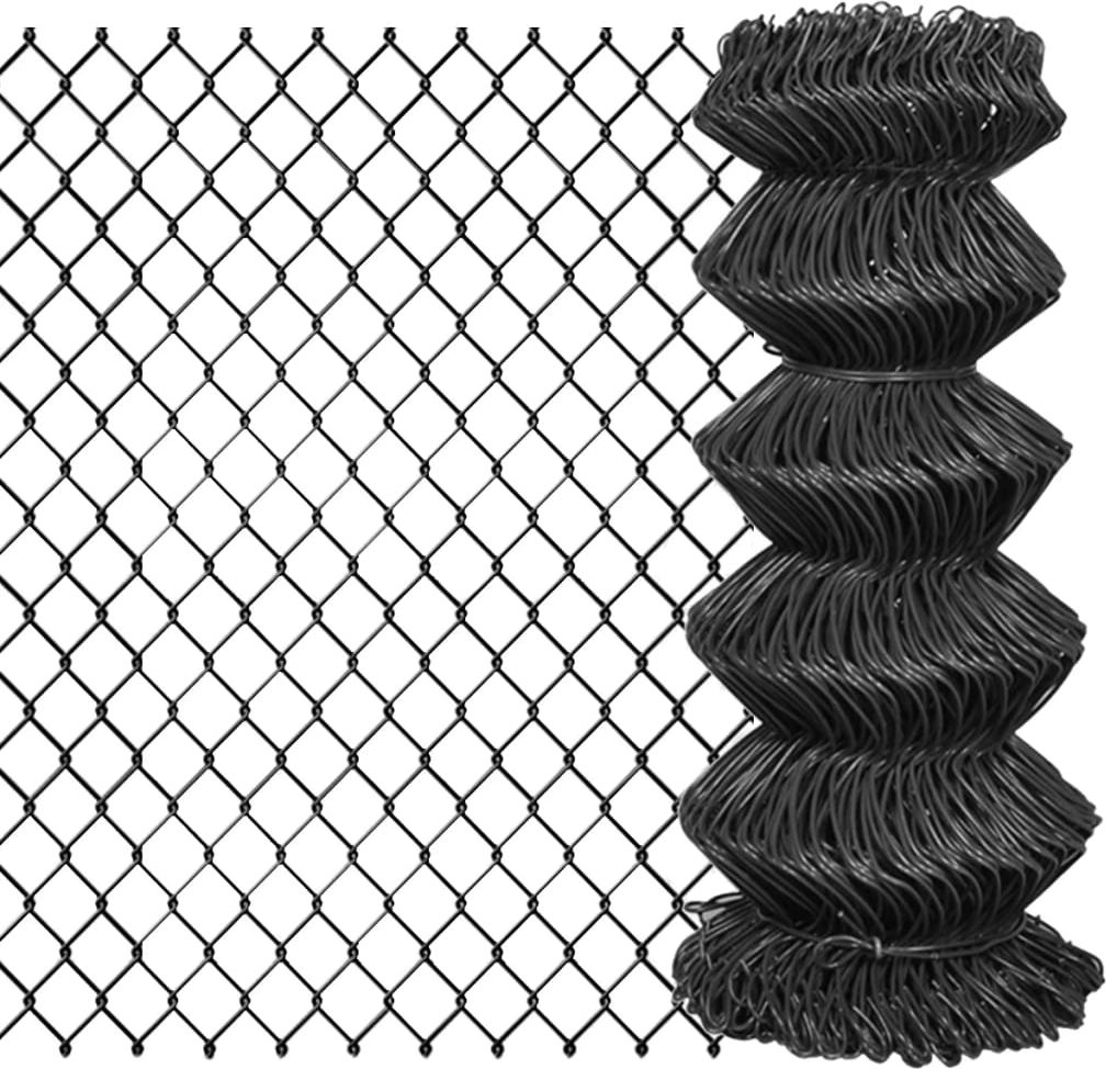 vidaXL Siatka ogrodzeniowa, stalowa, 15 x 0,8 m, szara