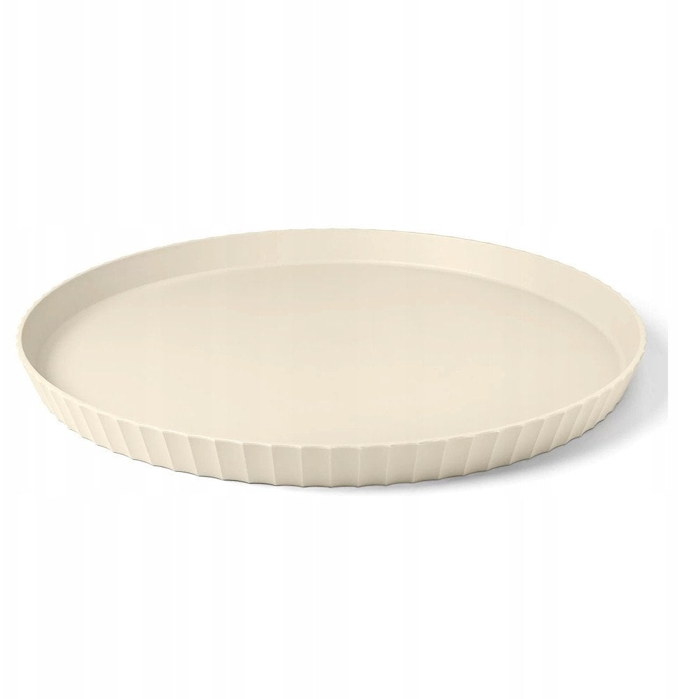 ATENA taca okrągła śr. 40 cm kremowa