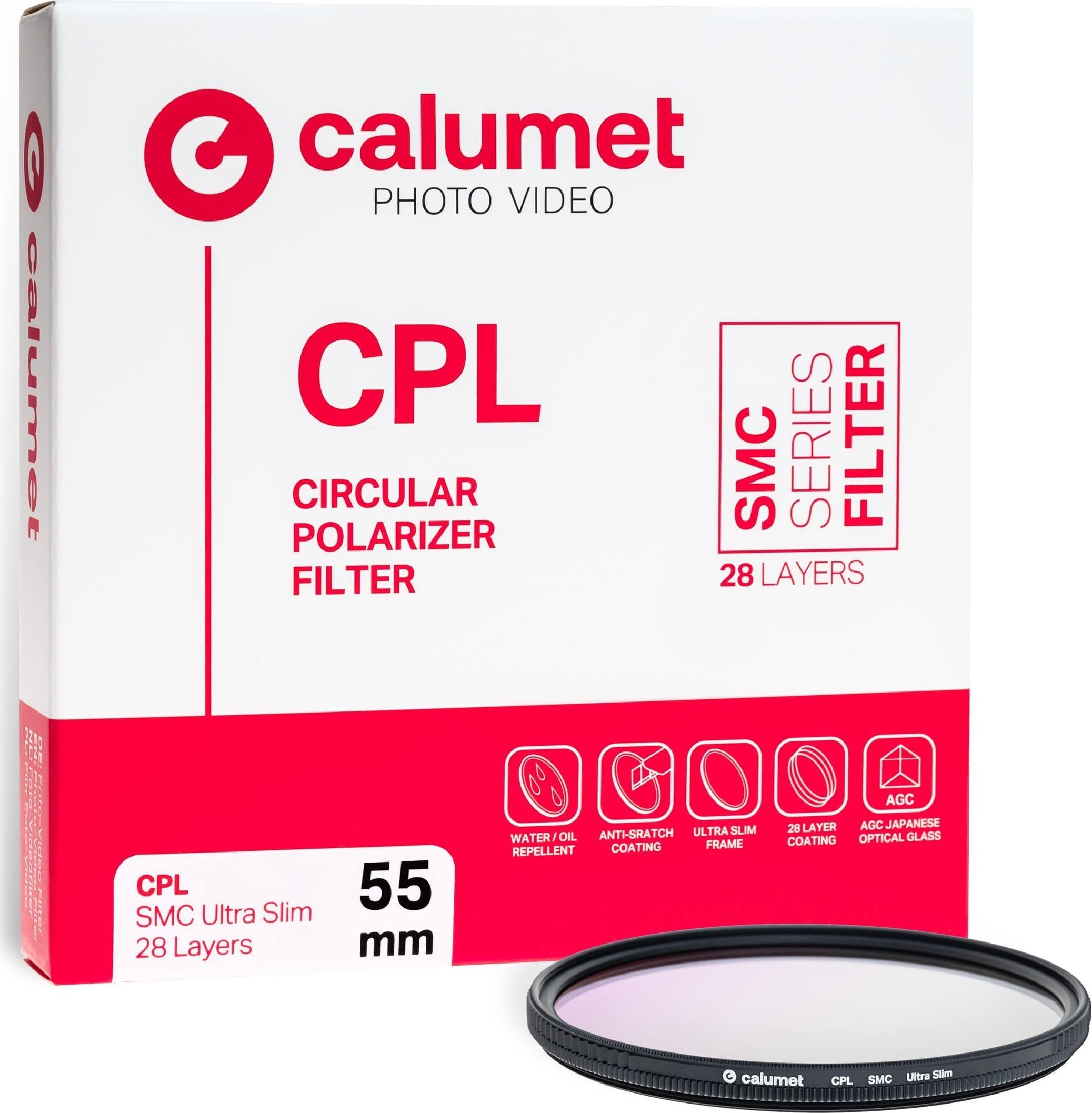 Filtr Calumet Calumet Filtr CPL SMC 55 mm Ultra Slim 28 Layers