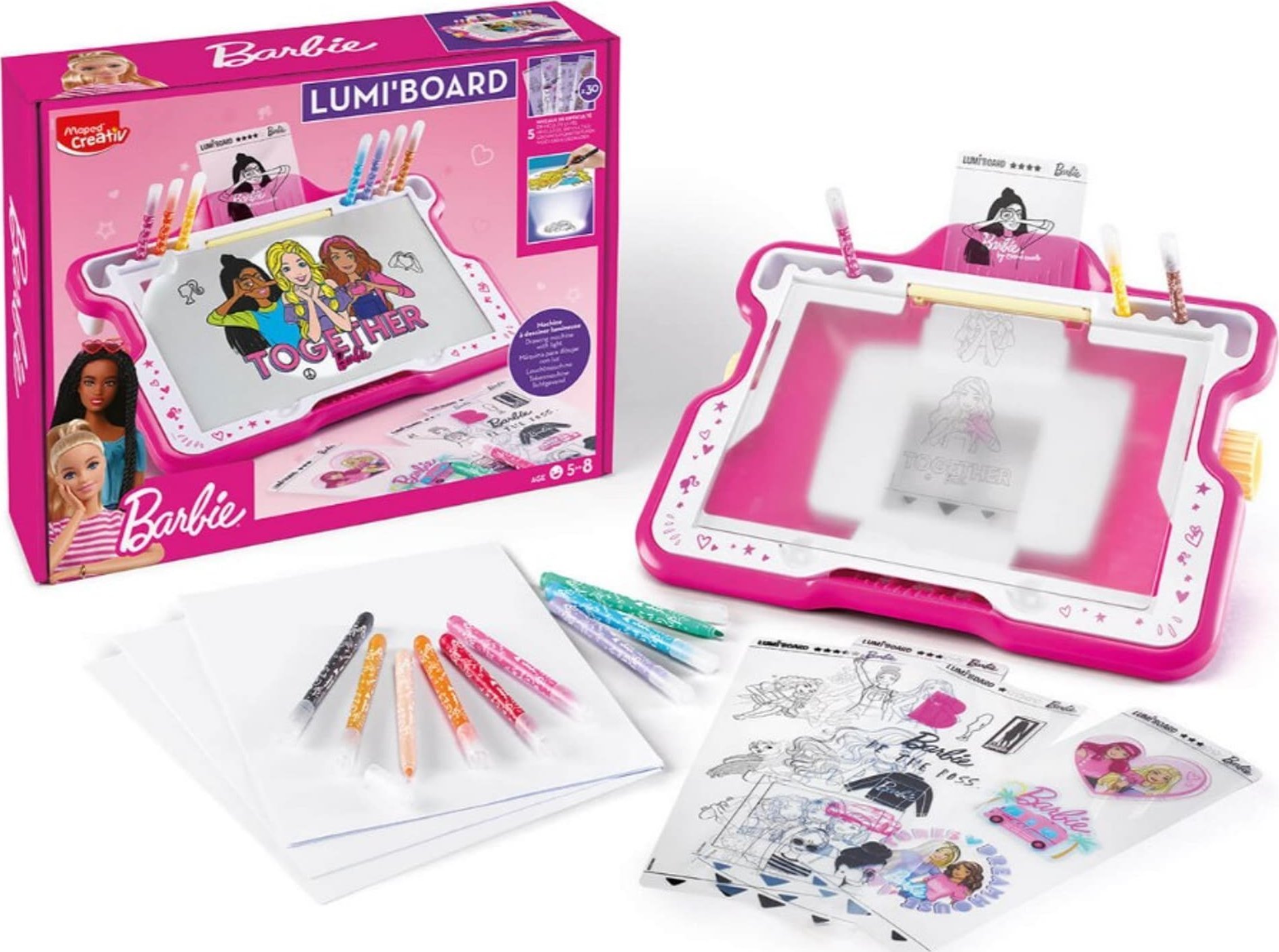 Maped Tablica kreatywna podświetlana do rysowania Barbie Maped