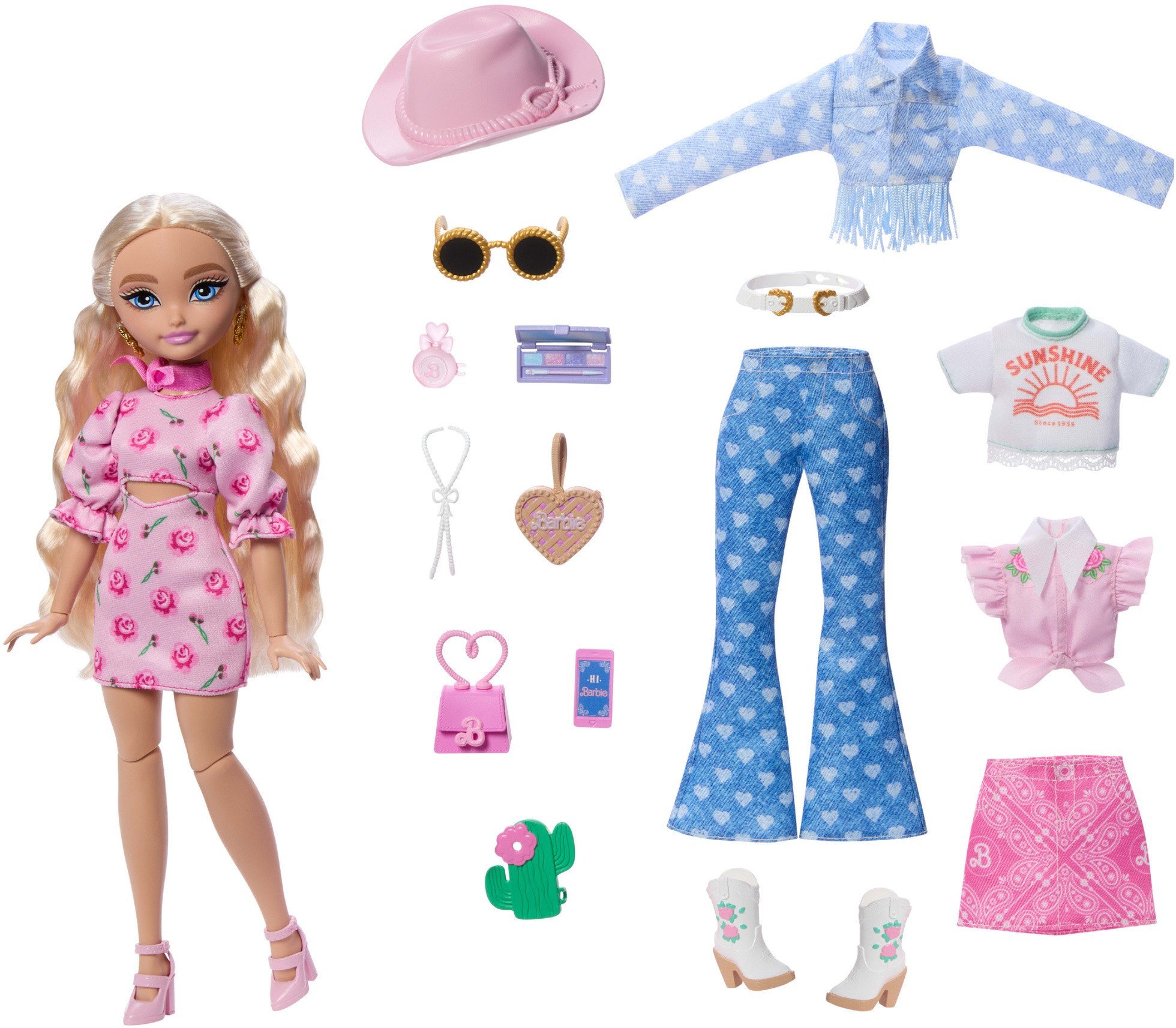 Lalka Barbie Mattel Dream Besties Malibu - Festiwalowe stylizacje (JGH87)