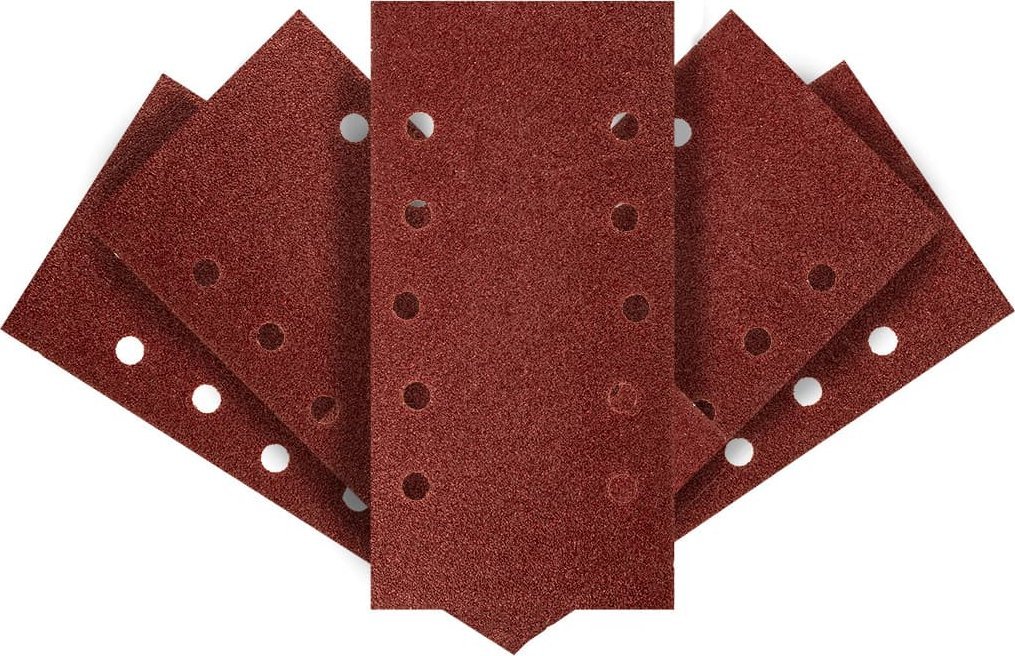 Graphite Papier ścierny na rzep 115 x 230 mm, K60, 5 szt., z otworami