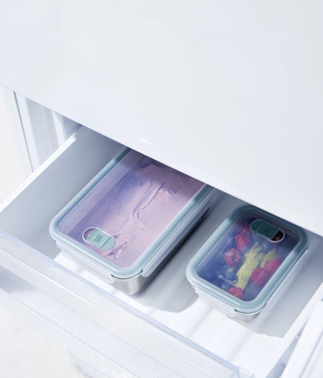 STAINLESS STEEL FOOD CONT 1.5L SQUARE