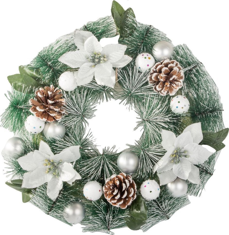 Dekoracja świąteczna Verk Stroik świąteczny wianek dekoracyjny ozdoba na drzwi ścianę boże narodzenie Stroik świąteczny wianek dekoracyjny ozdoba na d