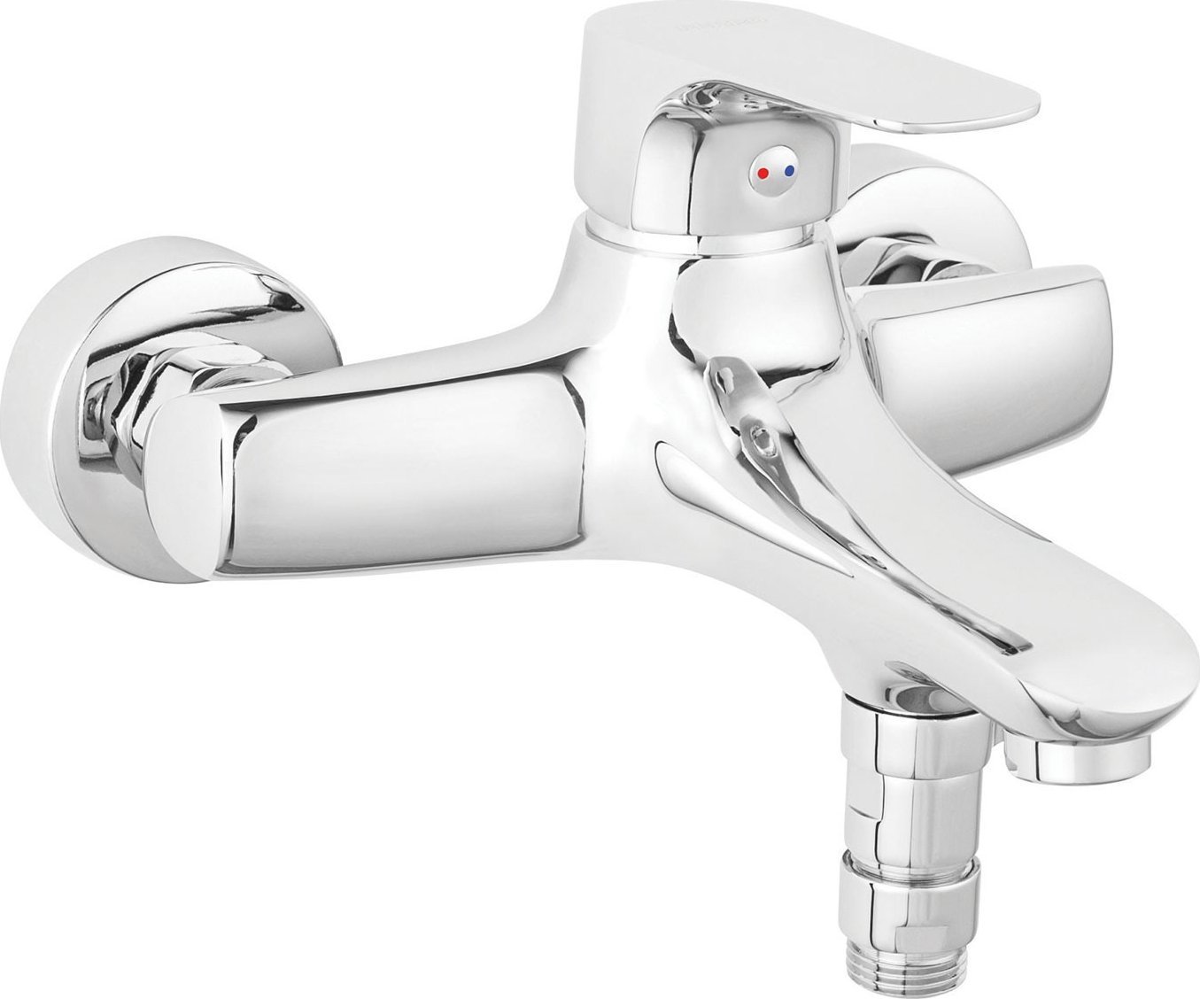 Bateria wannowa Ferro BTG1VL BATERIA TIGA VERDELINE WANN. ŚCIENNA, CHROM FERRO// BF.BTG1VL