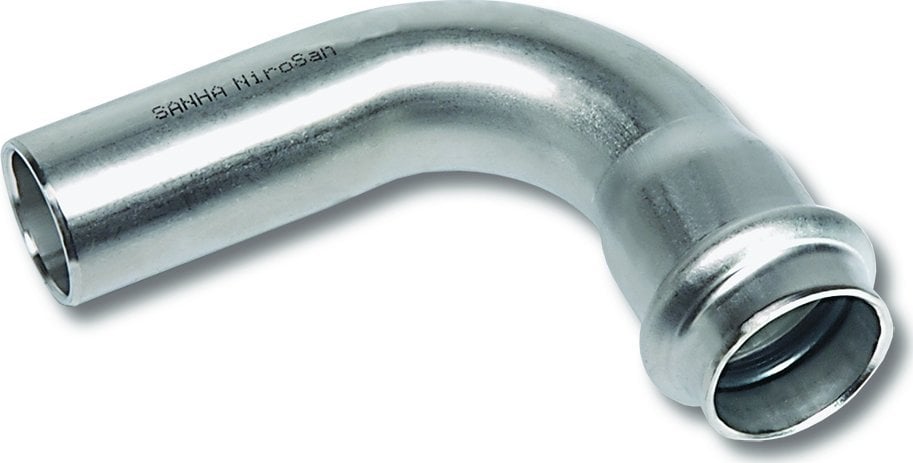 SANHA Kolano SANHA-NIROSAN-Stahl szlachetna d90° d15 jednokielichoweSANHA