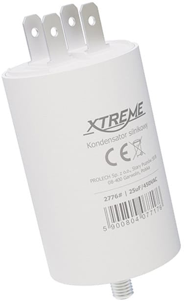 Kondensator silnikowy Xtreme (25uf, 450vac konektor)