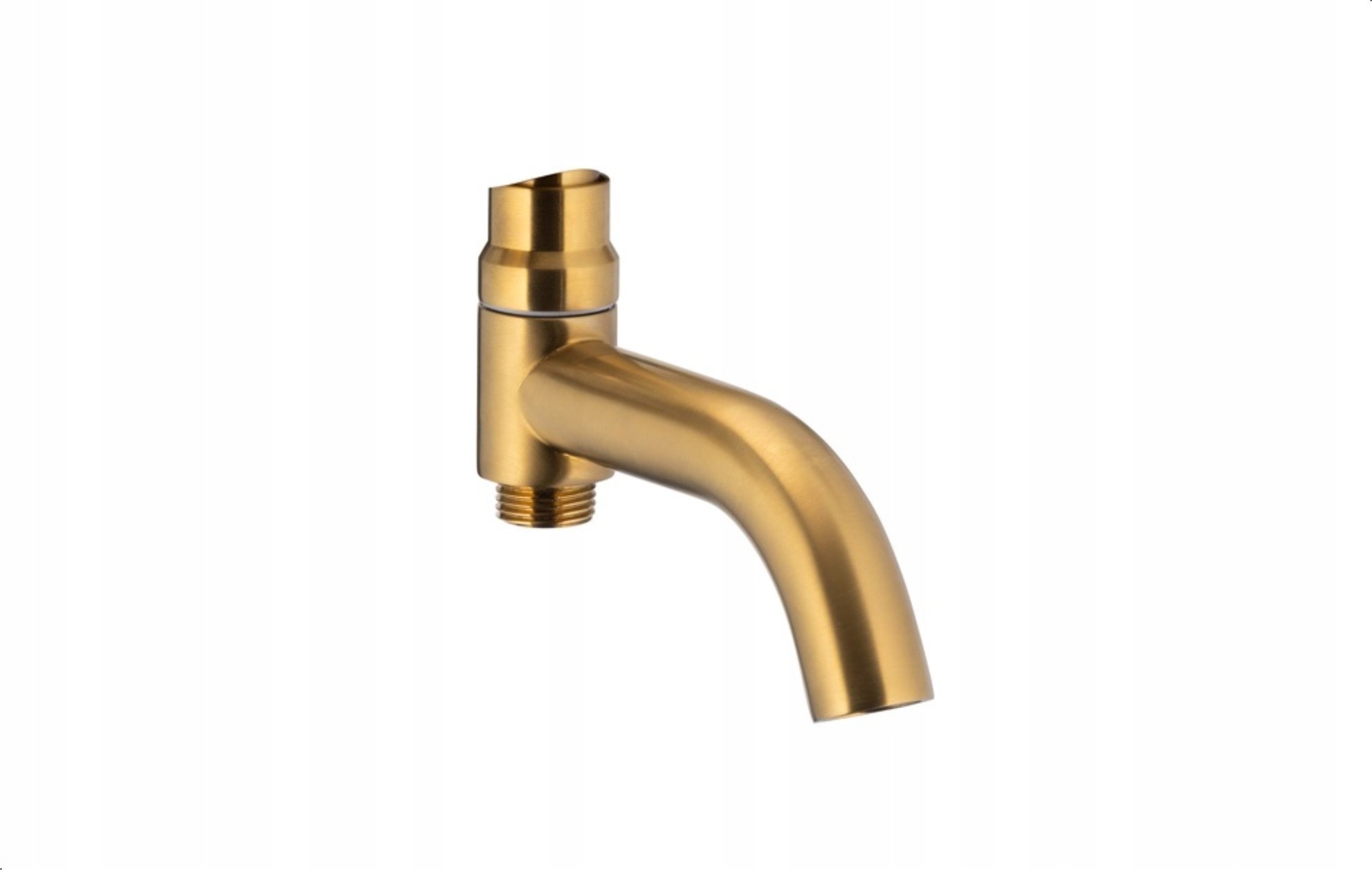 Wylewka KFA Wylot wannowy MOZA do bat. termostatycznej natryskowej z deszczownicą, brushed gold