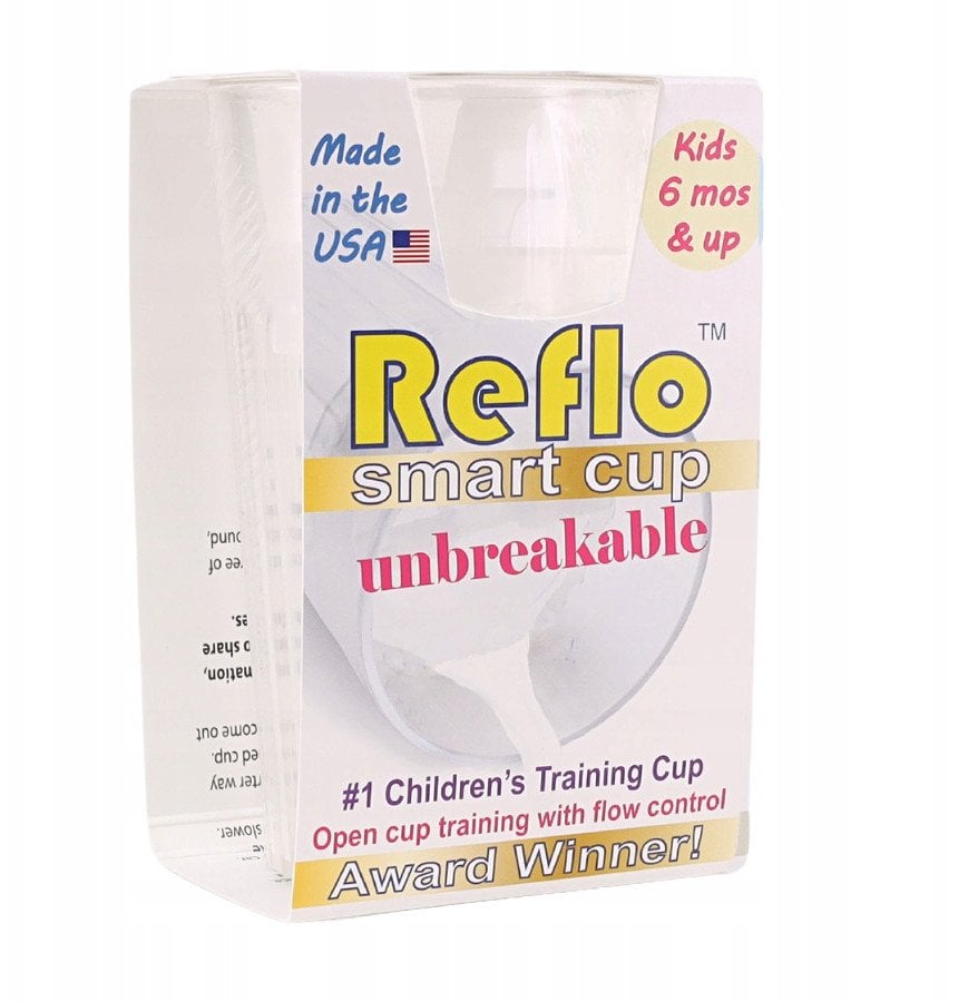 Reflo Reflo NOWY NIETŁUKĄCY kubek treningowy dla dzieci bezbarwny