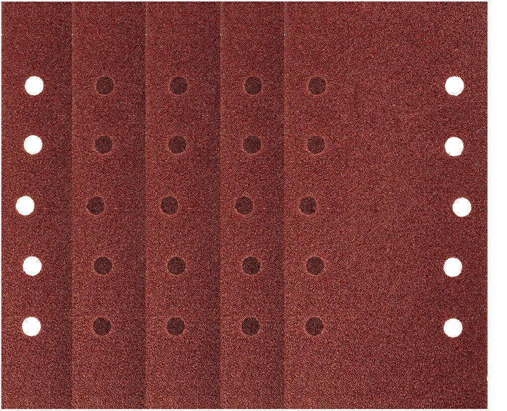 Papier ścierny na rzep 115 x 230 mm, P60, 5 szt., z otworami