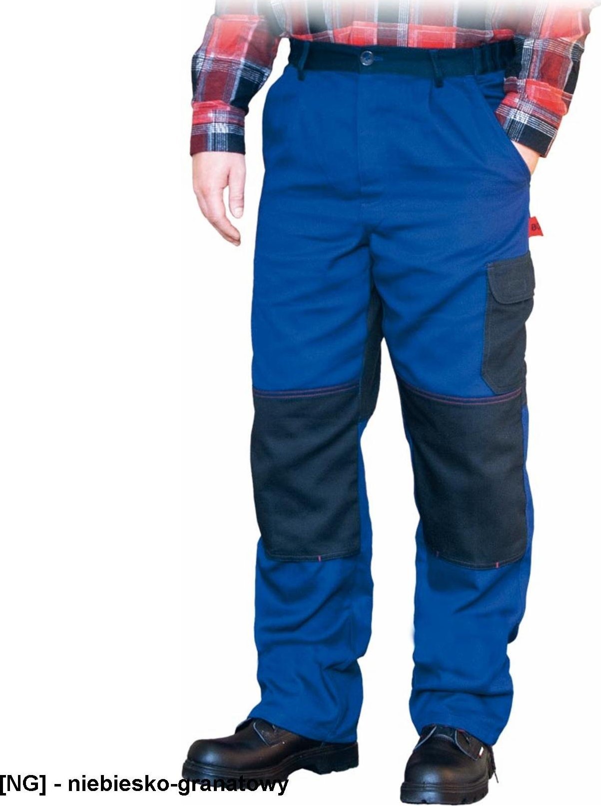 R.E.I.S. BOMULL-T - spodnie ochronne do pasa 100% BAWEŁNY - 7 klolorów - niebiesko-granatowy 46