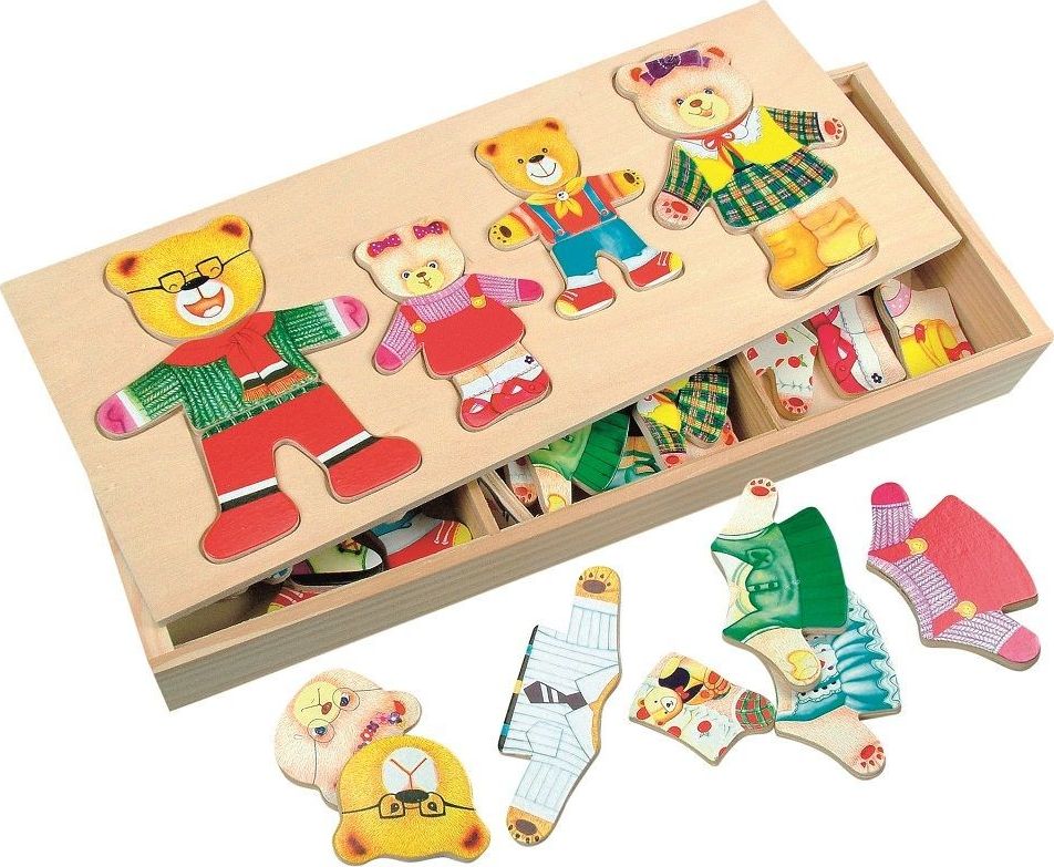 Bino Bino układanka Misiowa Rodzinka