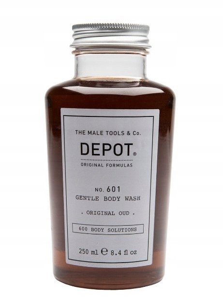 Depot, 600 Body Solutions No. 601, Botanical Complex, Cleansing, Original Oud, Body Wash, 250 ml For Men