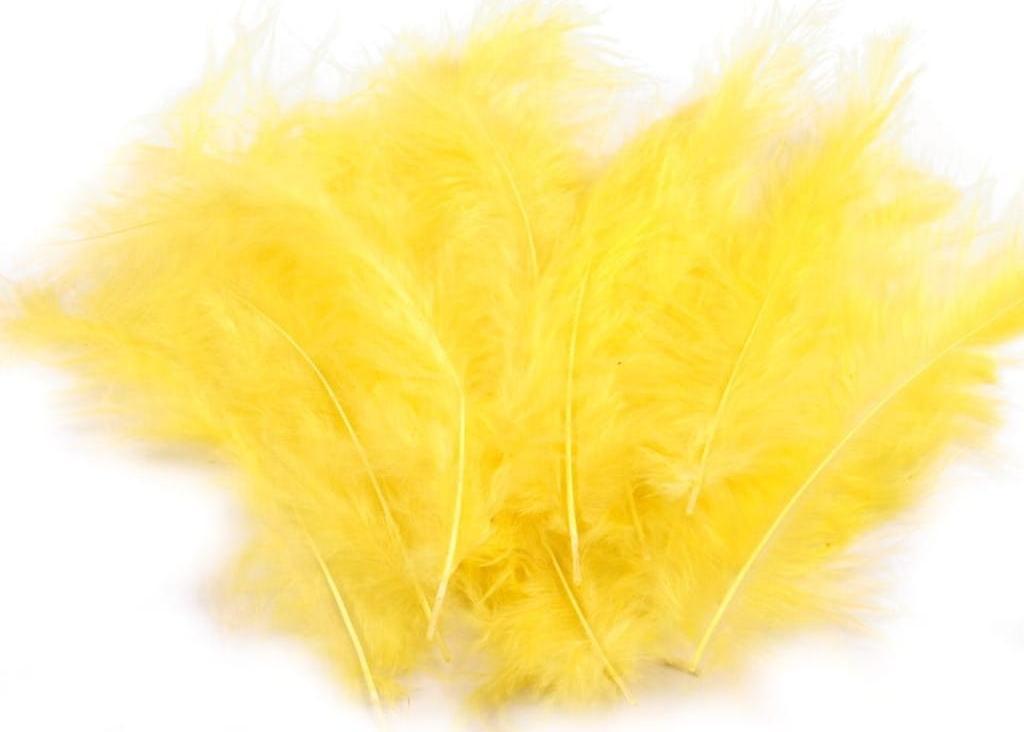 kufer-pasmanteria Piórka strusie ( ŻÓŁTE )