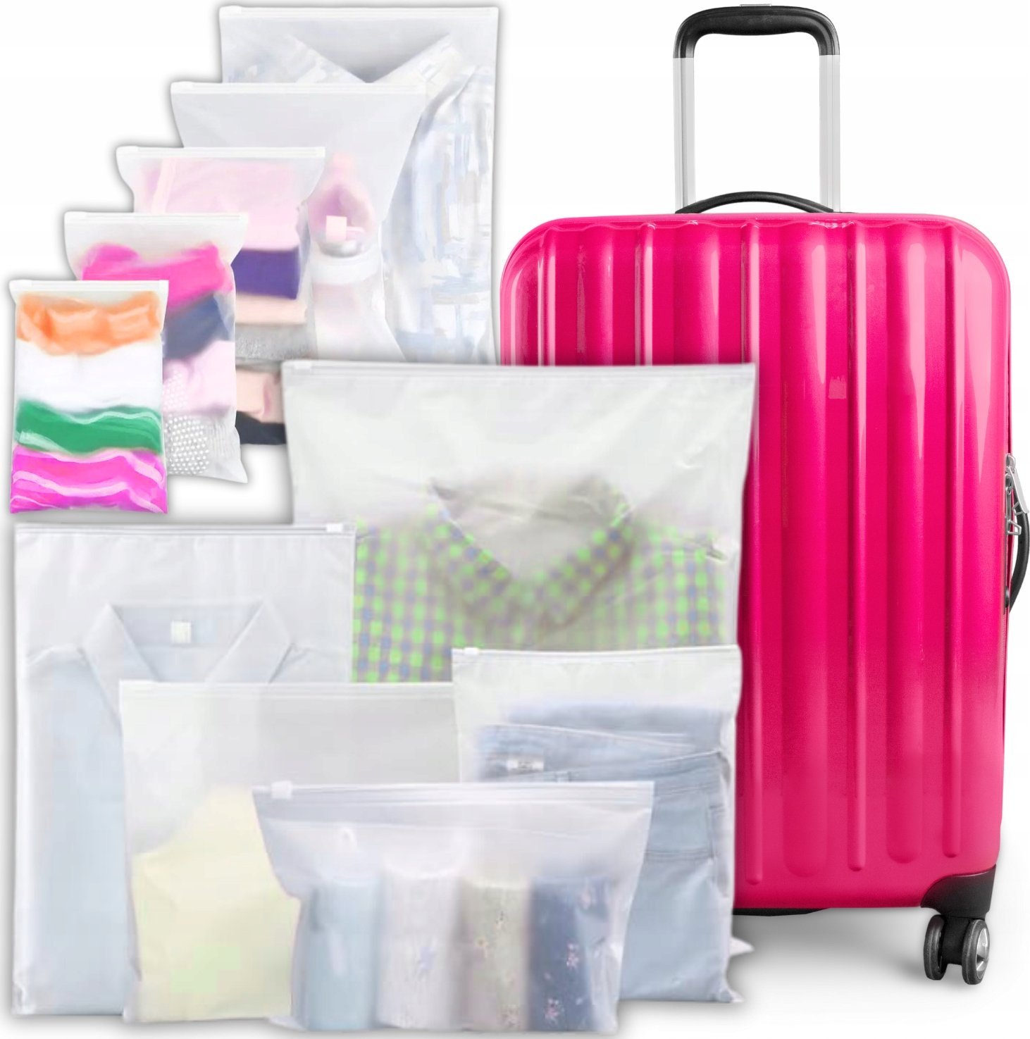 Korbi ORGANIZER PODRÓŻNY 26 SZT DO WALIZKI TORBY SZAFY ZESTAW WORKI UBRANIA BUTY