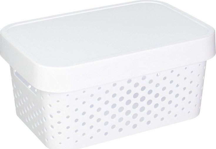 Curver Pojemnik ażurowy Curver INFINITY 4,5L Biały z przykrywką