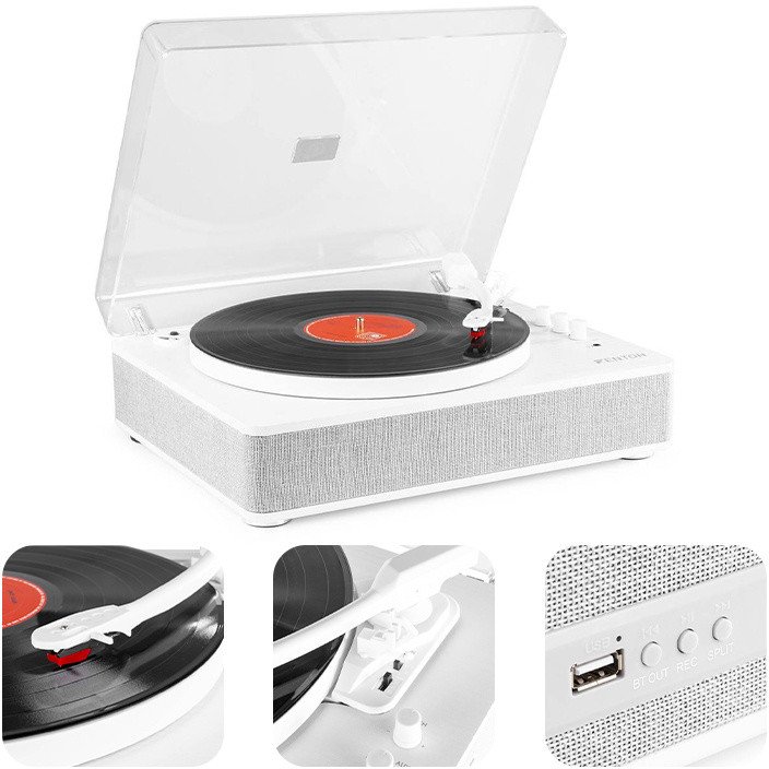 Gramofon RP162W Fenton HQ BT biały one size