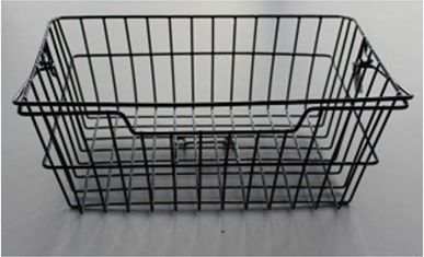 Basil Kosz na tylny bagażnik BASKET-3 Bottom hooks, stalowy czarny (BAS-11018)