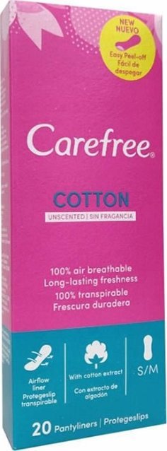 Lumarko Carefree Wkładki Higieniczne Normal Cotton 20szt...