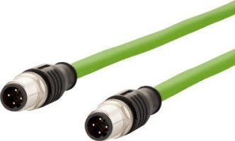 Metz Kabel połączeniowy METZ CONNECT M12 męski-M12 męski, 4-biegunowy kodowany D, 2 m