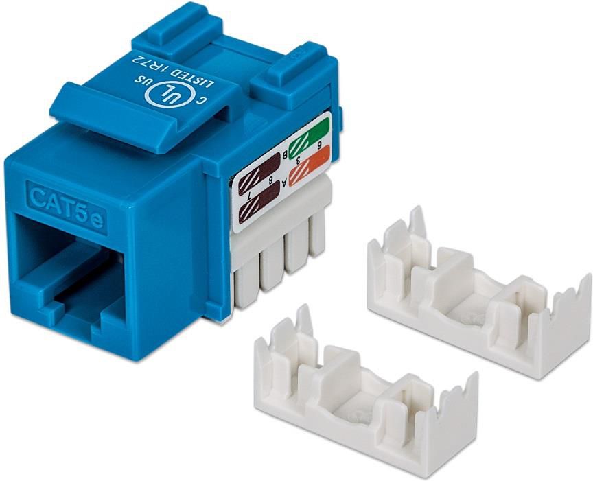 Intellinet Network Solutions Moduł keystone Cat.5e, UTP, RJ45, zaciskany, niebieski (210546)