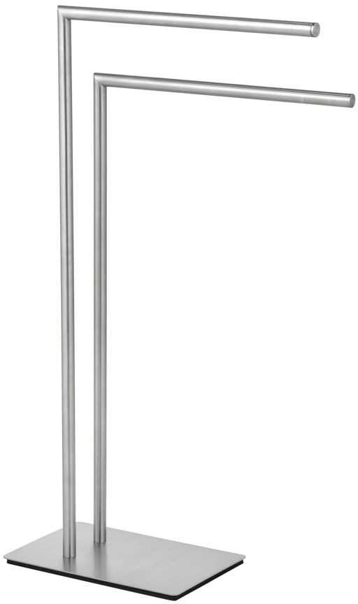 Stojak łazienkowy na ręczniki RECCO, stabilny wolnostojący wieszak 2 ramiona, WENKO