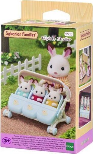 Figurka Epoch Sylvanian Families - Spacerówka dla trojaczków (5533)