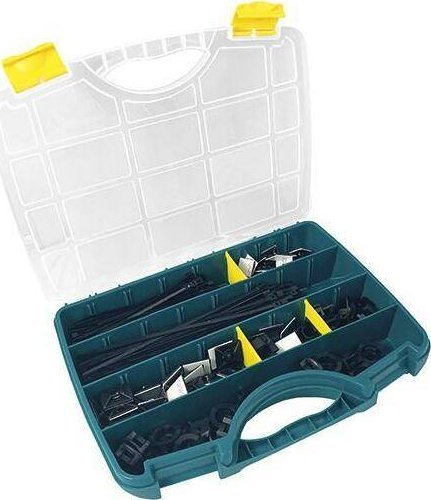 Sapiselco Asortyment gniazd montażowych i opasek kablowych SapiSelco