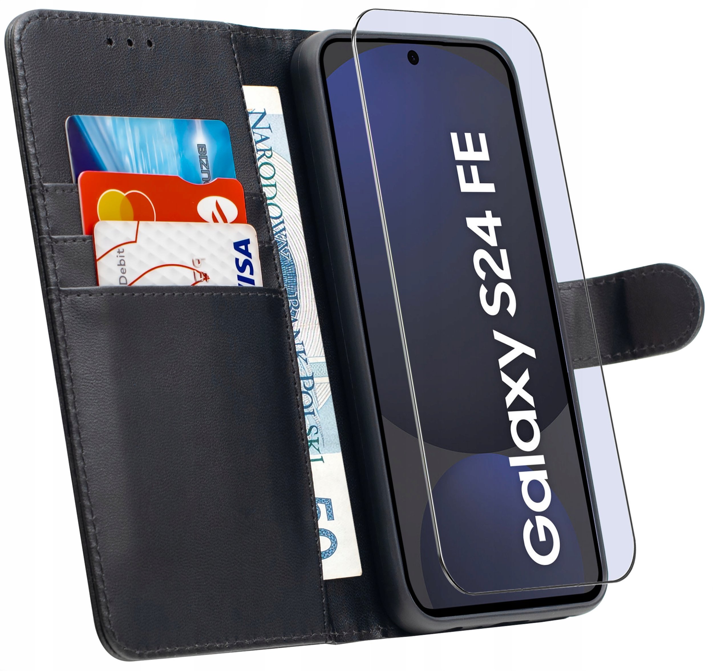 ETUI do Samsung S24 FE | SKÓRZANE PORTFEL BOOK TOKRA CASE CLASSIC + SZKŁO