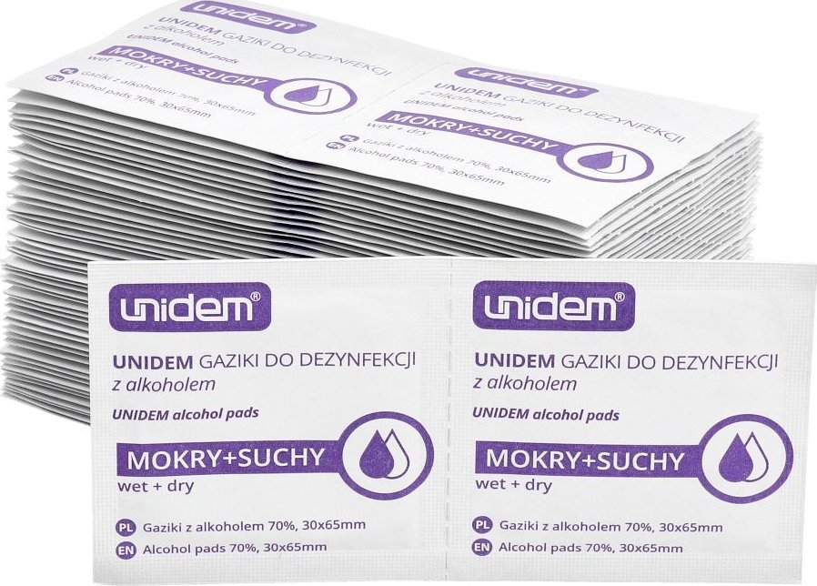 OEM Ściereczki / gaziki do czyszczenia LCD / okularów itp. 100szt/opakowanie - dualpack sucha (50szt.) i morka (50szt.)