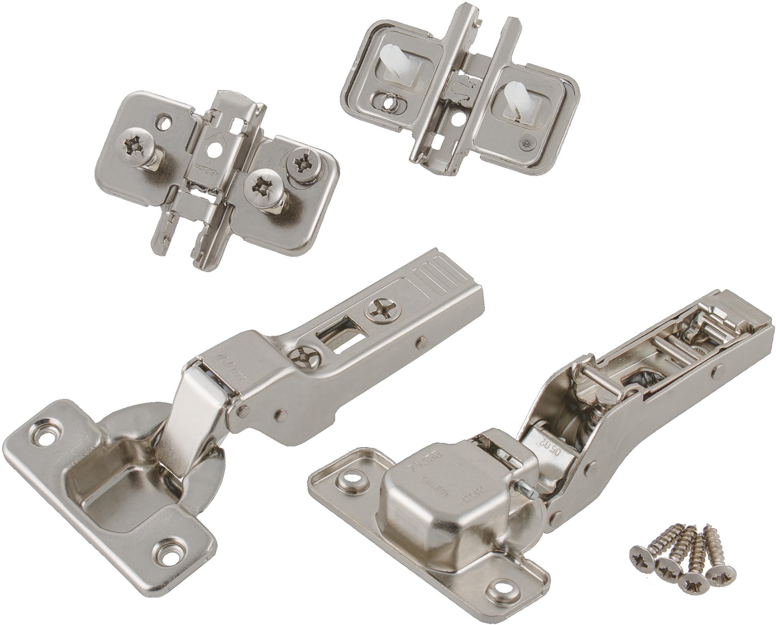 HINGE HALF CLIP SOFT CLOSE D35 107° 2PC