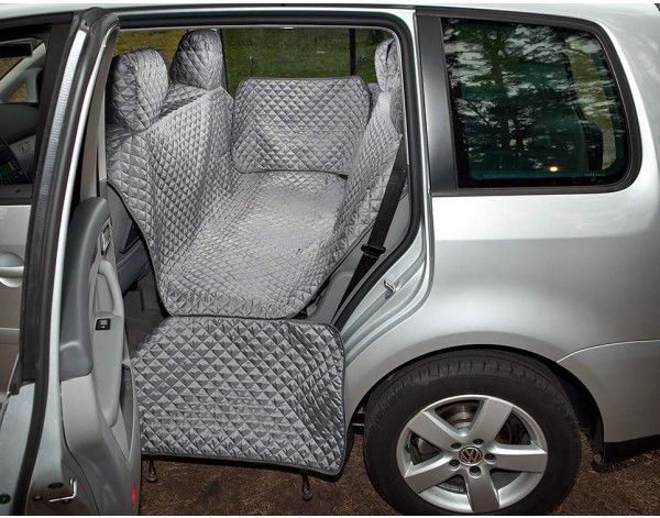 Hobbydog Pokrowiec Samochodowy Z Rzepem Szary