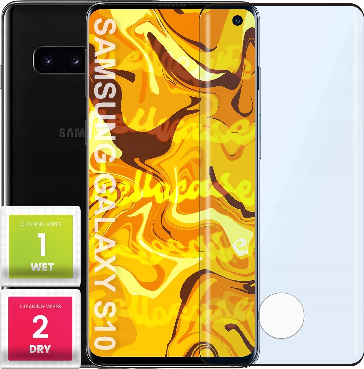 Hello Case SZKŁO HARTOWANE DO SAMSUNG GALAXY S10 PEŁNE NA CAŁY EKRAN SZKIEŁKO OCHRONNE