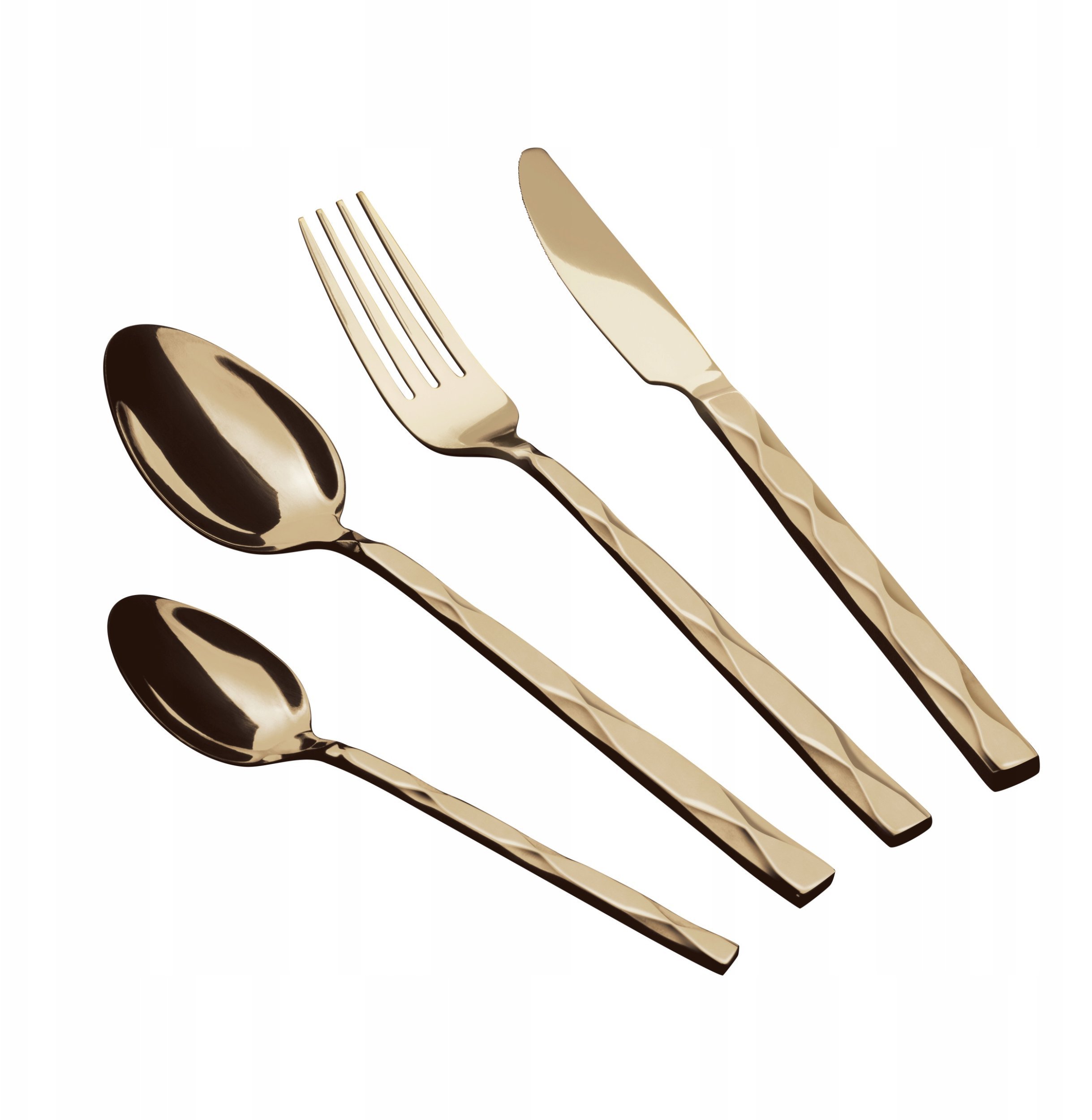 KOMPLET SZTUĆCÓW 24-ELE DLA 6 OSÓB BŁYSZCZĄCE SZAMPAŃSKIE BERLINGER HAUS BH-3084