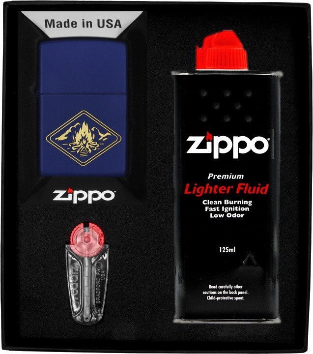 Zestaw ZIPPO Zapalniczka CAMPFIRE DESIGN Prezentowy No1