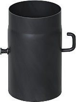 Krzys-Pol Szyber czarny DN 160 Przyłącze do kotłów na paliwa stałe