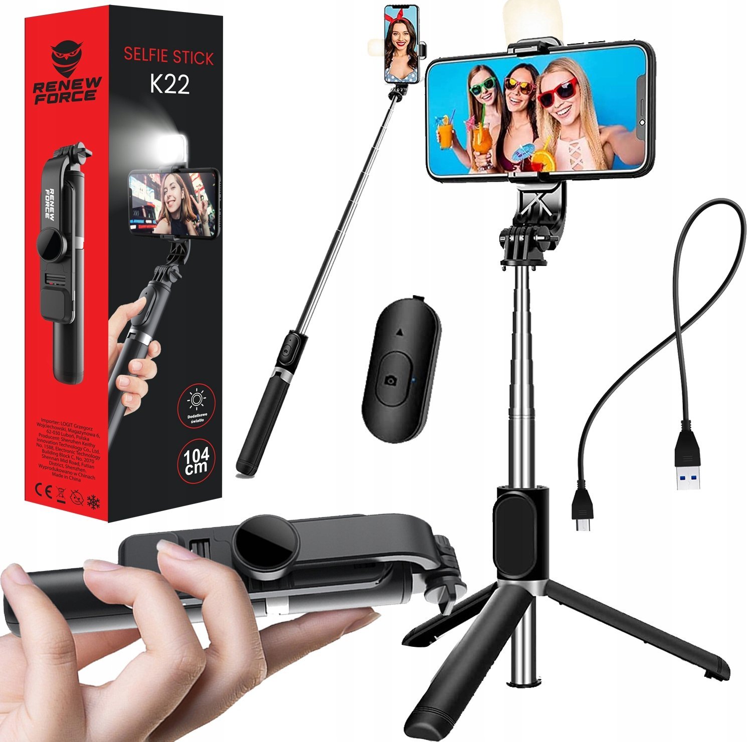 SELFIE-STICK Z PILOTEM K22