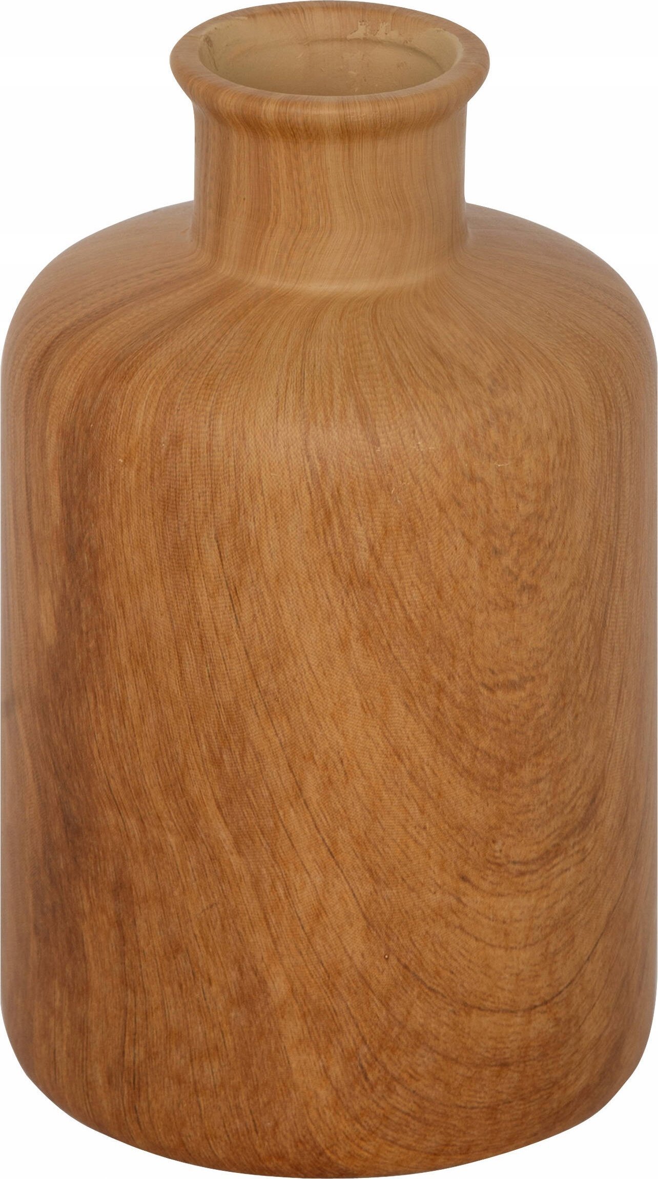Wazon ceramiczny SAO, efekt drewna, 17,5 cm
